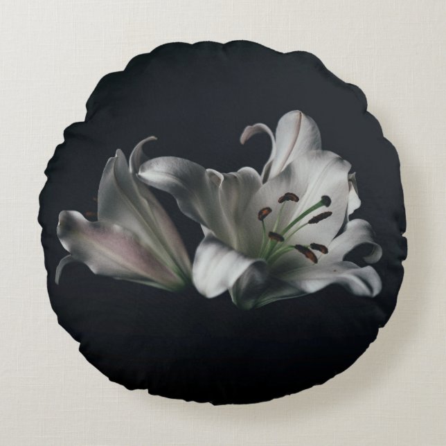 Coussin décoratif rond (40,6 cm) (Devant)
