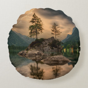 Coussin décoratif rond (40,6 cm)