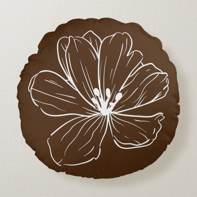 Coussin décoratif rond (40,6 cm)  (Devant)