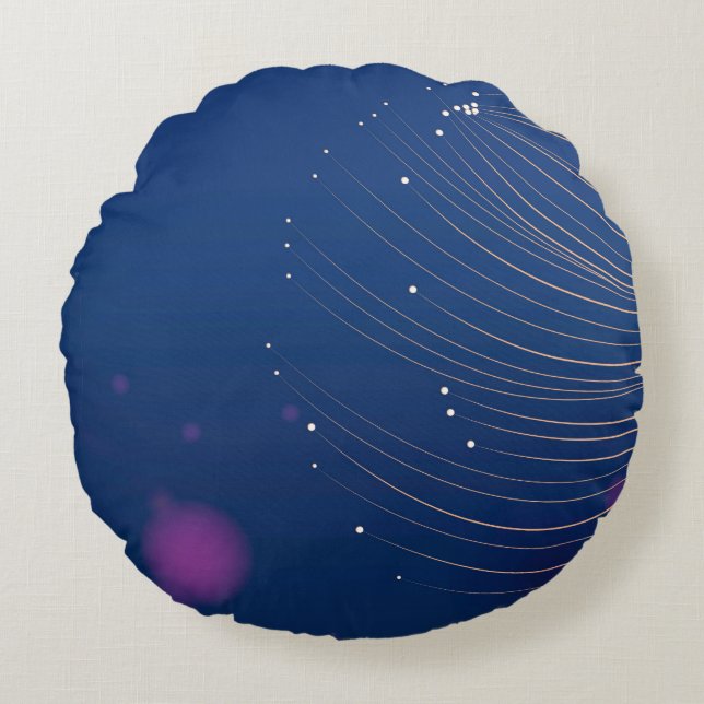 Coussin décoratif rond (40,6 cm) (Devant)