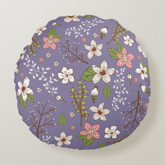 Coussin décoratif rond (40,6 cm) (Devant)