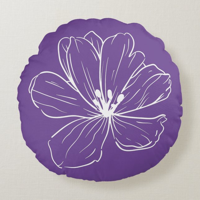 Coussin décoratif rond (40,6 cm)  (Devant)