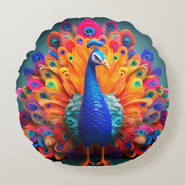 Coussin décoratif rond (40,6 cm) (Devant)