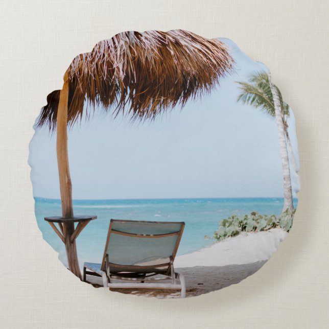 Coussin décoratif rond (40,6 cm) (Devant)