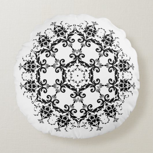 Coussin décoratif rond (40,6 cm) (Devant)