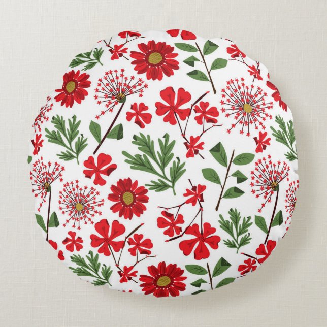 Coussin décoratif rond (40,6 cm) (Devant)