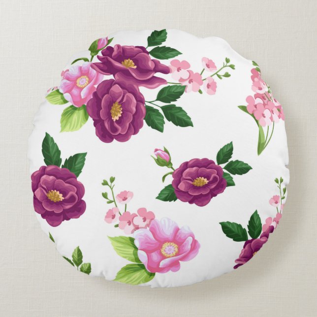 Coussin décoratif rond (40,6 cm) (Devant)