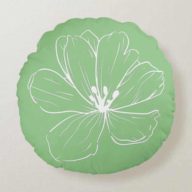 Coussin décoratif rond (40,6 cm)  (Devant)