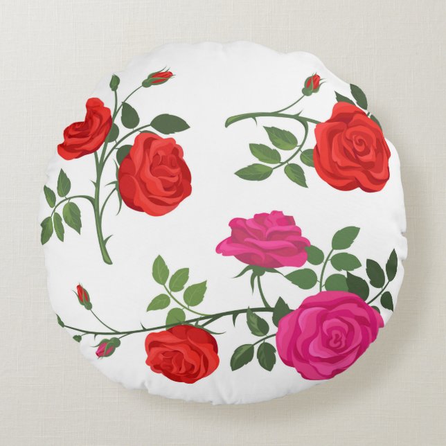 Coussin décoratif rond (40,6 cm) (Devant)