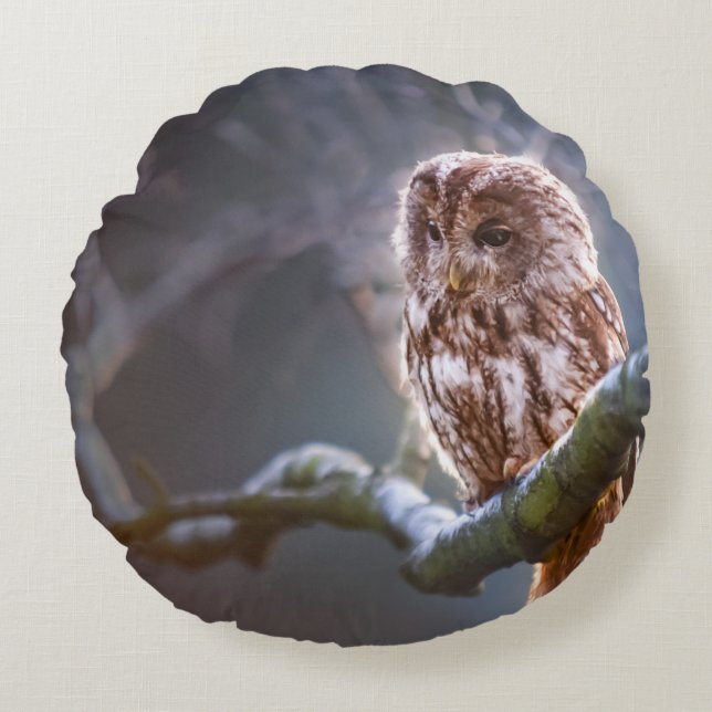 Coussin décoratif rond (40,6 cm) (Devant)
