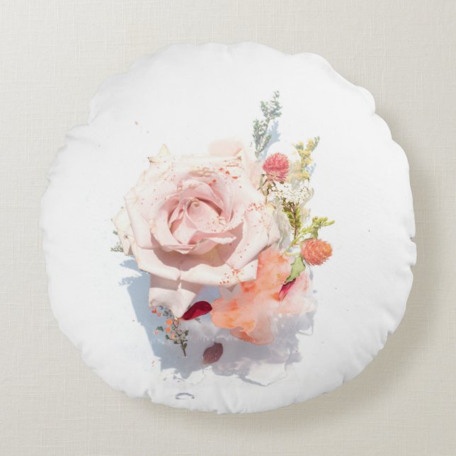 Coussin décoratif rond (40,6 cm) (Devant)