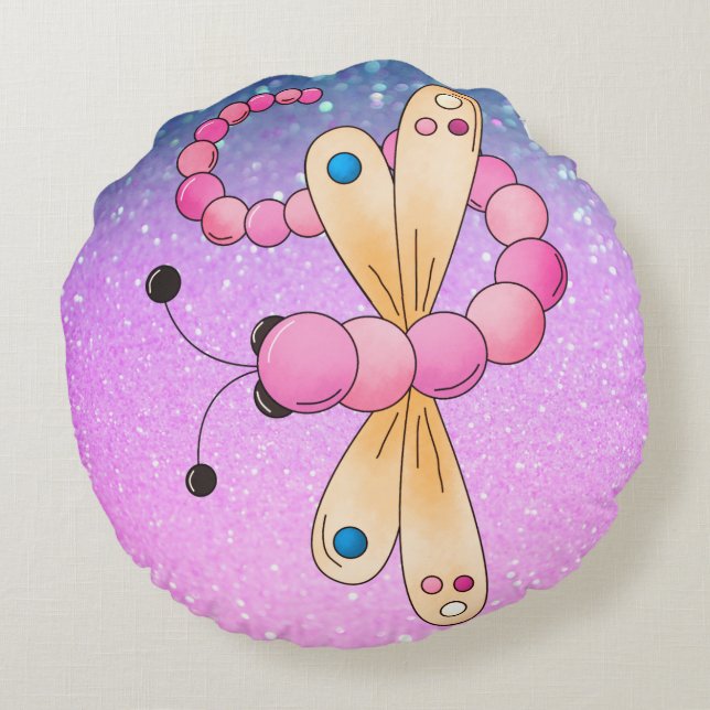 Coussin décoratif rond (40,6 cm) (Dos)