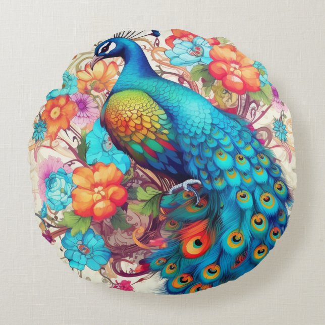 Coussin décoratif rond (40,6 cm) (Devant)