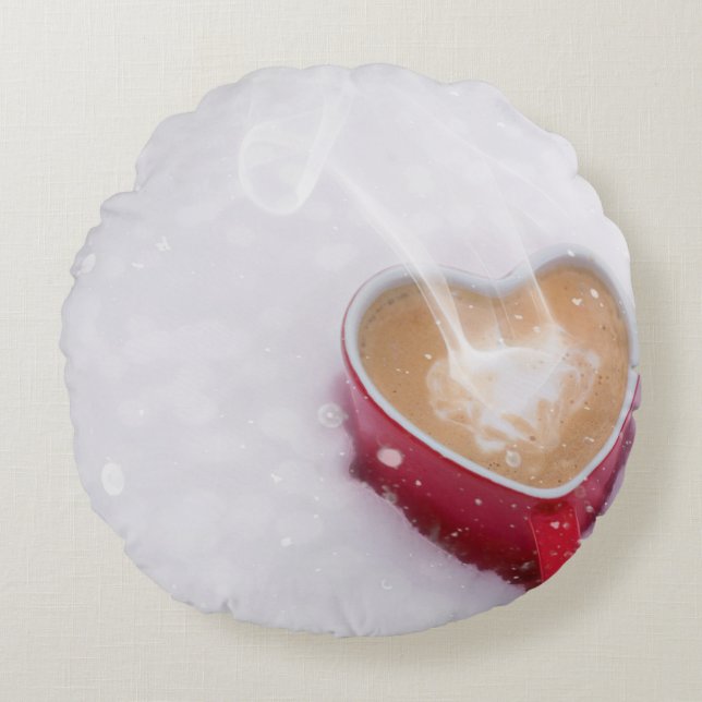 Coussin décoratif rond (40,6 cm) (Devant)