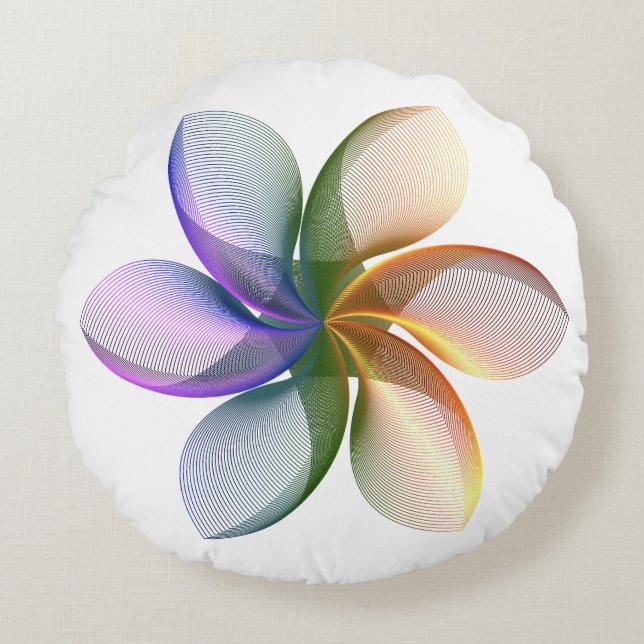 Coussin décoratif rond (40,6 cm) (Devant)