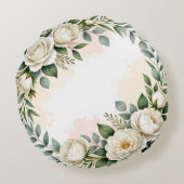 Coussin décoratif rond personnalisé (Dos)