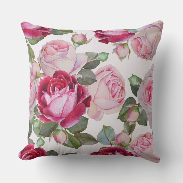 Coussin décoratif rose (Recto)