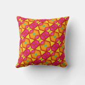 Coussin décoratif rose-orange-jaune THP - 016 (Verso)