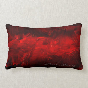 Coussin décoratif rouge-foncé