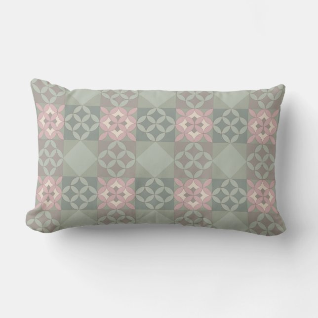 Coussin décoratif Sage & Rose  (Recto)