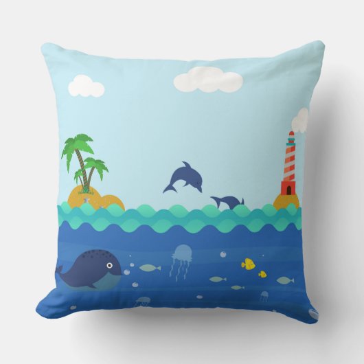 Coussin décoratif Sea Life (Recto)