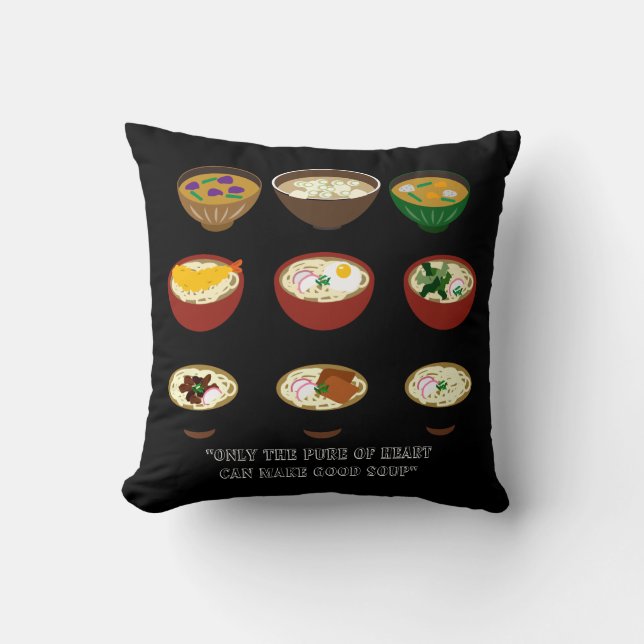 Coussin décoratif Soup Galore Design (Recto)