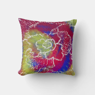 Coussin décoratif Tie-Dye coloré