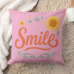 Coussin décoratif Tournesol Sourire Vibrations P