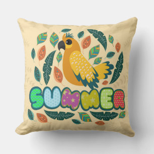 Coussin décoratif tropical d'été