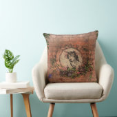 Coussin décoratif vintage d'image passée (Chaise)