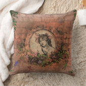 Coussin décoratif vintage d'image passée (Couverture)