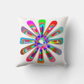 Coussin Décoration curative d'étincelle au néon ronde de (Verso)