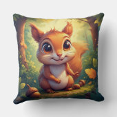 Coussin Décoration d'animaux de forêt pour des pièces de c (Verso)
