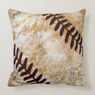 Coussin Décoration de baseball vintage pour hommes, baseba