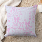 Coussin Décoration de chambre de fille Coquette Rose Bow (Couverture)