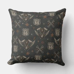Coussin Décoration de chambre de garage Route 66