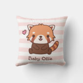 Coussin Décoration de chambre de nursery pour bébé panda r (Verso)