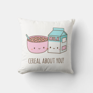 Coussin Décoration de chambre pour couple Cereal Adorable