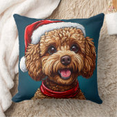 Coussin 🎄 Décoration de chiot de Noël pour l'amant de chi (Couverture)