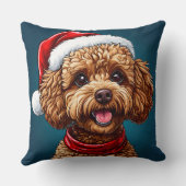 Coussin 🎄 Décoration de chiot de Noël pour l'amant de chi (Verso)