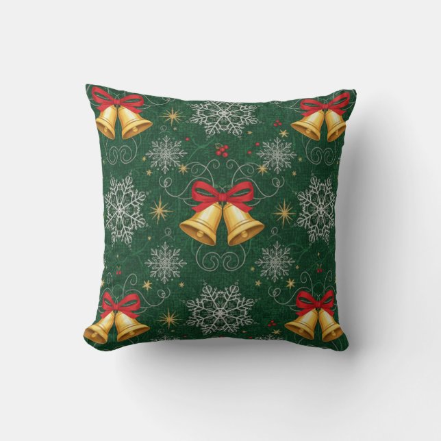 Coussin Décoration de cloche de Noël (Recto)