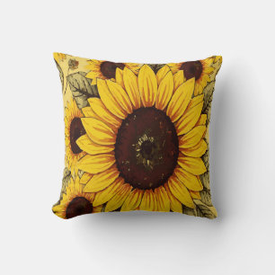 Coussin Décoration de ferme ensoleillée rustique et lumine