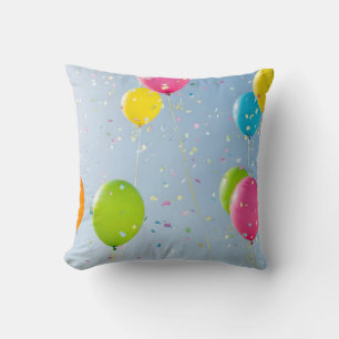 Coussin Décoration de fête d'anniversaire joyeux