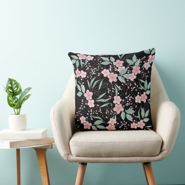 Coussin décoration de fleurs (Chaise)