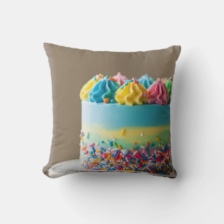 Coussin Décoration de gâteau d'anniversaire heureux