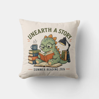 Coussin Décoration de journal d'histoire de dinosaure mign