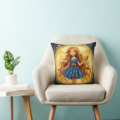 Coussin Décoration de maison à paillettes et ailes de fée  (Chaise)