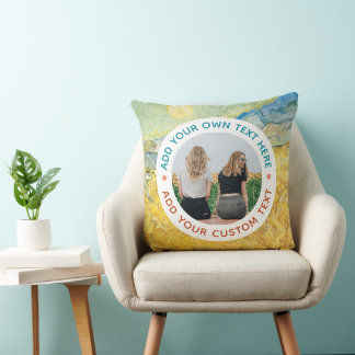 Coussin Décoration de maison avec photo et texte personnal