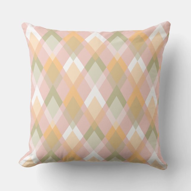 Coussin Décoration de maison de motif d'été pastel (Recto)