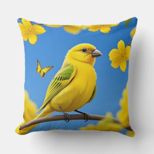 Coussin 🕊️ Décoration de maison de style naturel Yellow B